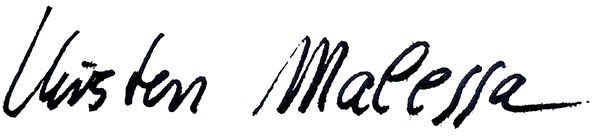Kirsten Malessa Unterschrift